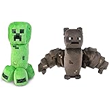 Amazon Com Set Of 2 Ocelot And Squid Minecraft Animal 7 Plush Toy Doll Toys Games