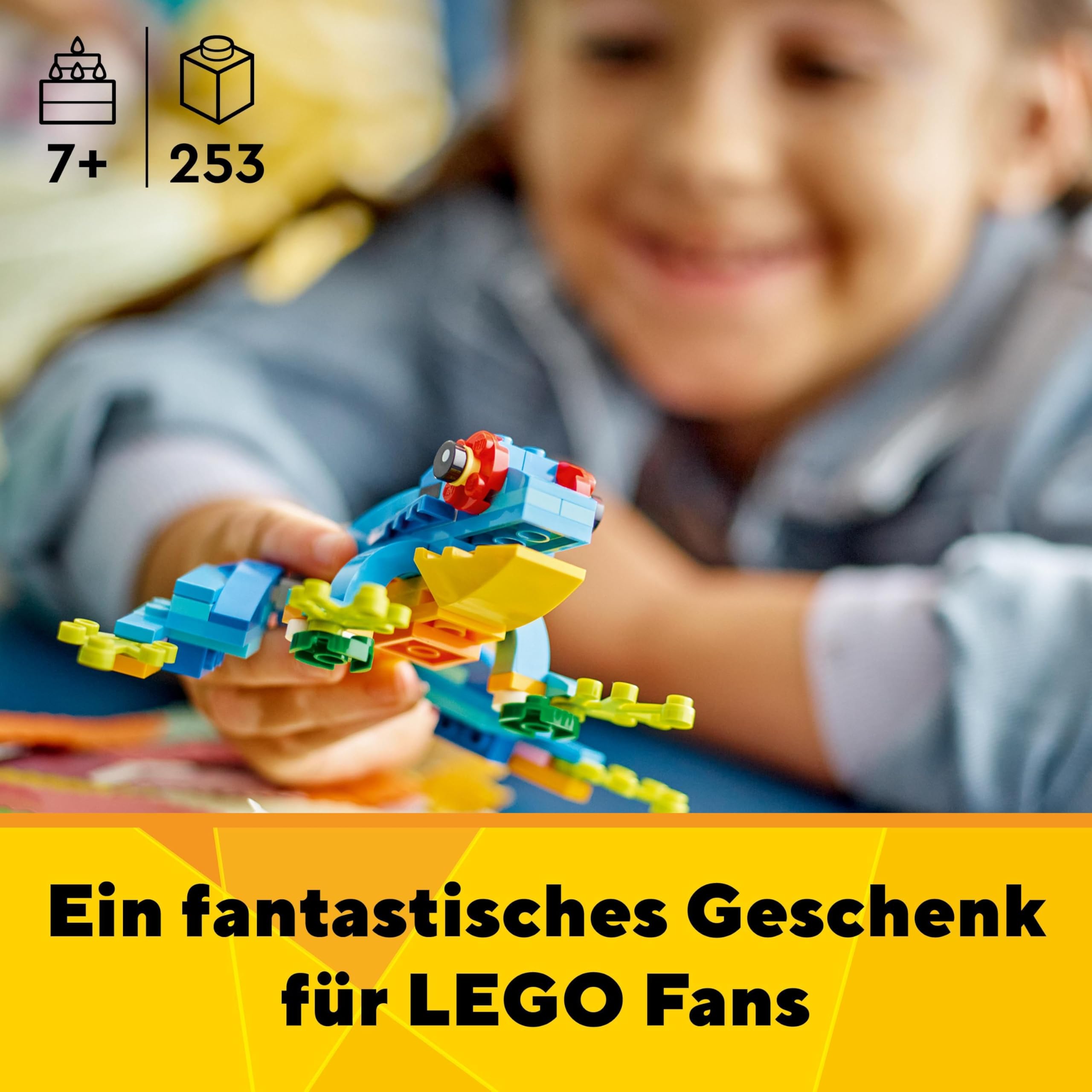 LEGO Creator 3in1 Exotischer Papagei - Konstruktionsspielzeug mit DREI Tierfiguren - Spielzeug mit Papagei, Fisch und Frosch Minifiguren - Kreatives Geschenk für Mädchen und Jungen ab 7 Jahren 31136 2