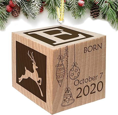 personalized baby girl first christmas ornament