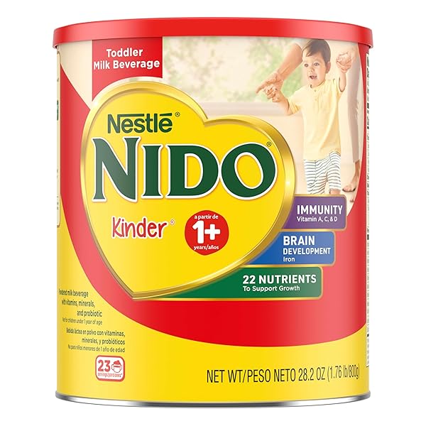 NIDO NESTLE KINDER 1+ POWDERED MILK BEVERAGE 1.76 LB. CANISTER