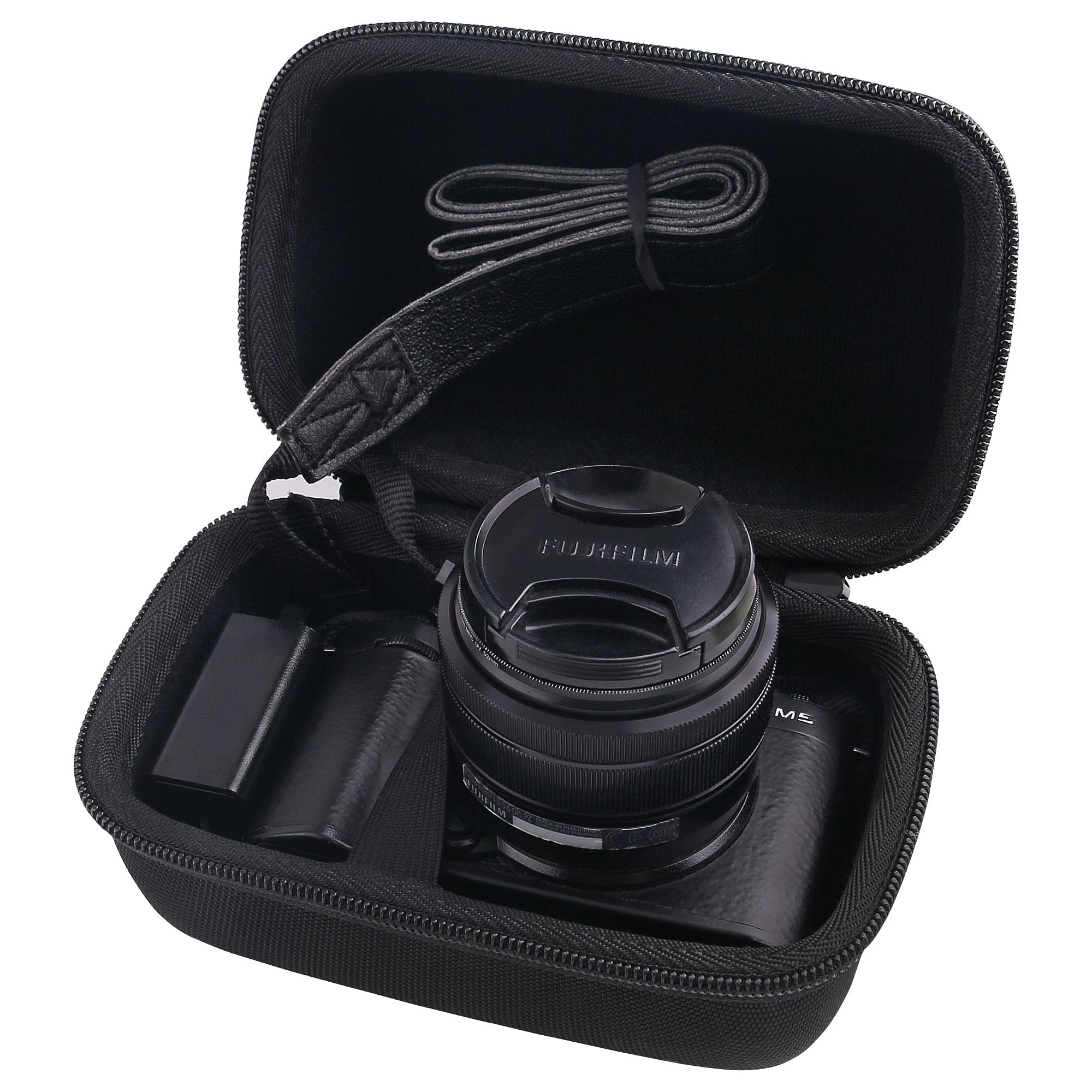 Photo 1 of WAIYUCN Hard Carrying Case Compatible with Fujifilm X-M5 15-45mm Mirrorless Digital Camera Case (small)
