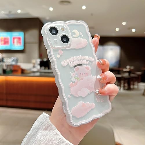SZXYCZL Compatible with iPhone 13 Mini Case Cute Cartoon Floral
