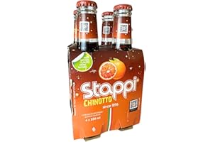 Stappi Chinotto Soda 4 x 6.7 fl oz. (200ml) "Stappi" [Italian Import] Sparkling Juice Beverage for Spirits | Non-Alcoholic Bi