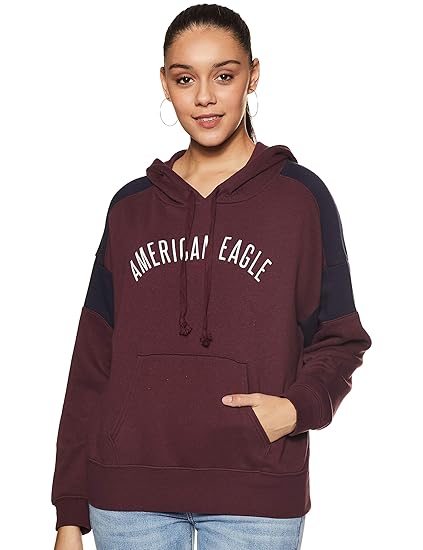 maroon american eagle hoodie