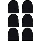 Cooraby Winter Beanie Cap Warm Knit Cuff Skull Beanie Caps for Men or Women