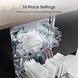 Hisense Slimline Dishwasher 10 Place White HS523E15WUK 30 Min Quick Wash view 4