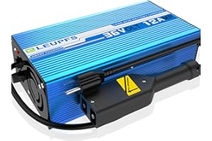 ELEUPFS 12 Amp 36 Volt Golf Cart Battery Charger for EZGO TXT,Upgrade Trickle Charge,6-12H Full Charge,for Lead Acid Batteries, AGM,Gel,Replace EZ GO Charger 36 Volt,Golf Cart Charger 36 Volt D-Plug