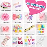 HappyKidsClub Girls Hair Accessories Craft Kit Age 3-9 Gifts - 49 pcs view 4