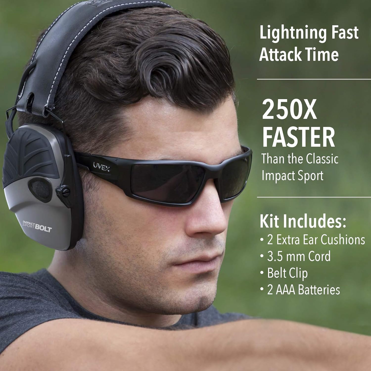 Howard Leight Impact Sport Bolt Digital Electronic Shooting Earmuff, Gray: Home Improvement
