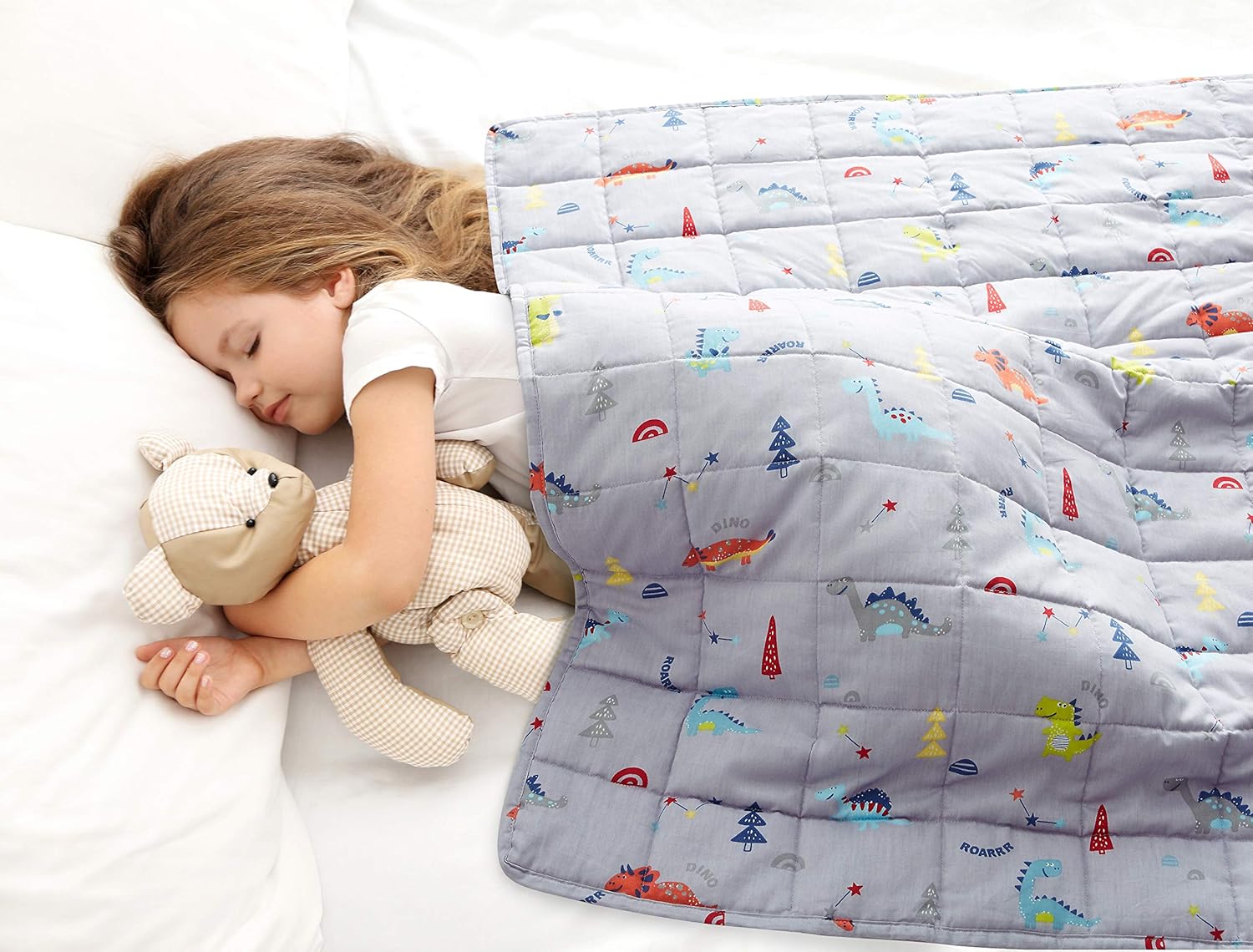 *HOT!* Amazon – Love’s cabin Weighted Blanket (Grey Dinosaur) 100%