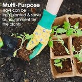 KAHEIGN 20x 12-Cell Biodegradable Seedling Trays 4cm Square Plant Starter Pots view 6