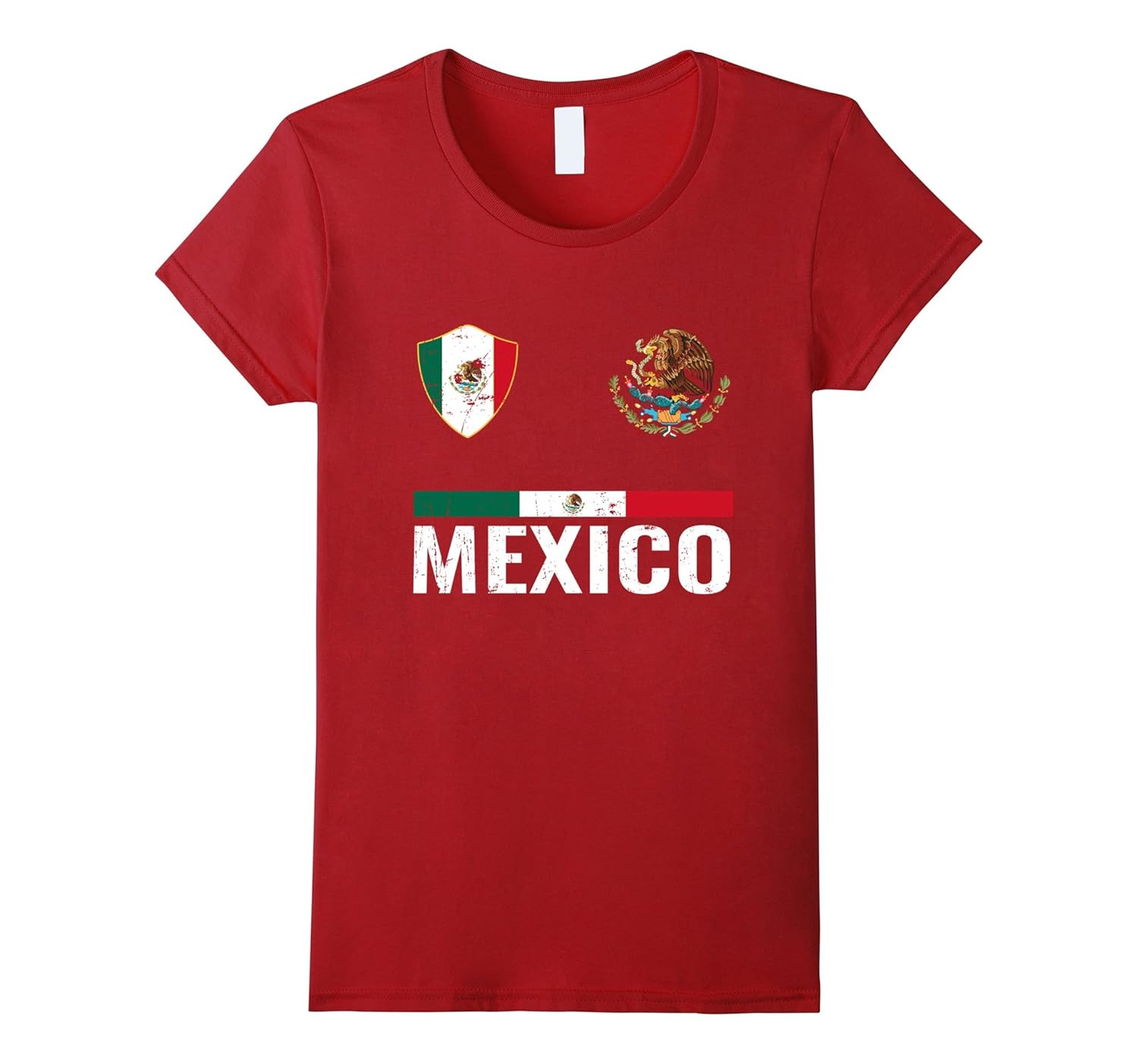 Mexico Soccer Team Distressed T Shirt