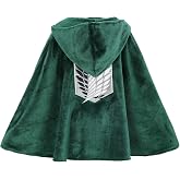 Micotaku Attack On Titan Official Licensed Survey Corps Plush Cloak with Wings of Freedom