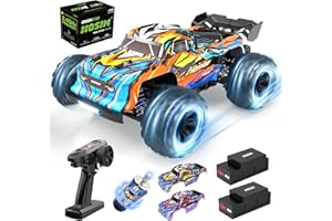 Hosim 1:16 Scale 40+KPH All Terrain RC Car,4WD Waterproof High Speed Electric Toy Off Road RC Monster Truck Vehicle Crawler with 2 Rechargeable Batteries for Boys Kids and Adults
