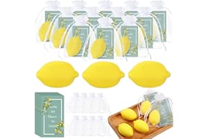 Lounsweer Set of 20 Wedding Lemon Soap Favors Mini Bridal Shower Favors Natural Lemon Shaped Soap Bar with from My Shower to Yours Cards and White Organza Bags for Party Baby Shower Decorations