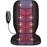 Vibration Massage Chair Pad, Back Massager with Heat, Massage Seat Cushion | 10 Vibration Motors, 5 Modes, 4 Intensities, 2 Heat Levels, 30/60/90-Min Timer for Home &amp; Office Chairs, Gift, 2026 Upgraded
