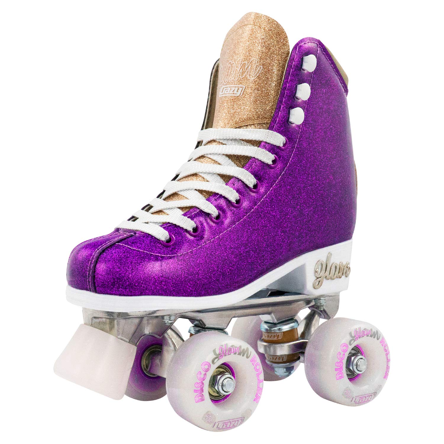 Crazy Skates Glam Roller Skates for Women and Girls | Dazzling Glitter Sparkle Quad Skates