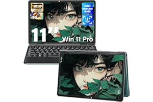 Svikou 11" Green 2-in-1 Convertible Touchscreen Laptop, FHD (1920x1200) IPS Display, in tel N100 Processor, 16GB RAM 1TB SSD, Facial Recognition, Backlit KB, USB-C,Win 11 Pro for Students & Travel