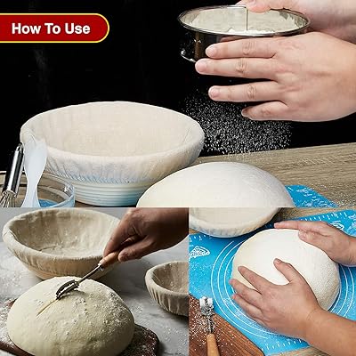 Buy Proofing Basket Sourdough Bread Bread Proofing Basket Set Of 2 Round 9 Inch Banneton Proofing Baskets For Bread Baking Dough Bowl Baking Gift Online In Indonesia B08yr792rx