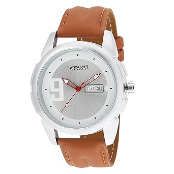 Darriott White Dial Day and Date Mens Watch|Boys Watch