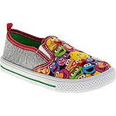 Sesame Street Elmo Strap Sneakers for Boys - Kids Lightweight Athletic Breathable Running Tennis Shoes Size 5-10 Toddler 11 Little Kid
