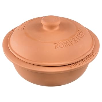Römertopf Bräter runder Keramik Dampfgarer 4 Liter