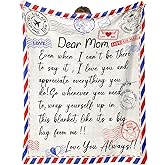 BXZWLK Gifts for Mom, Mom Birthday Gifts from Daughter Son, Mom Blanket, to My Mother Throw Blanket for Mothers Day Birthday Anniversary 60" x 50"