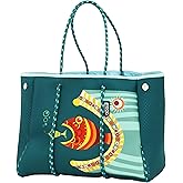 QOGiR Neoprene Multipurpose Beach Bag Tote with Inner Zipper Pocket … … … …