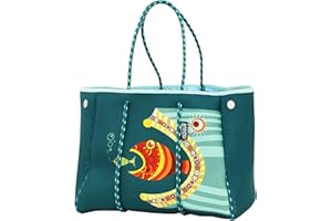QOGiR Neoprene Multipurpose Beach Bag Tote with Inner Zipper Pocket … … … …