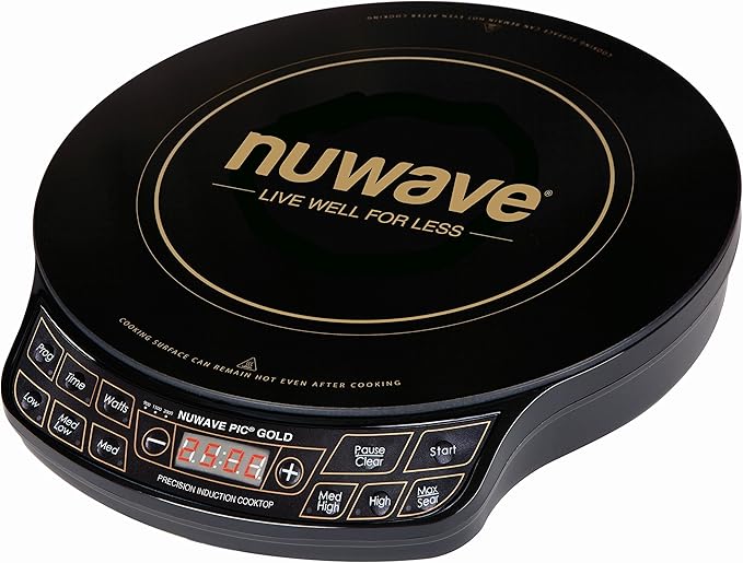 NuWave PIC Gold Precision Induction Cooktop Hob Portable 20cm heat