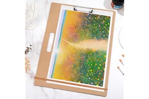 TX liteart Drawing Board - 14" x 17" Sketch Board with Handle for Drafting Art - Portable Clipboard for Class or Studio Fit in Artists Tote