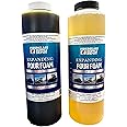 4 Lb. Density Expanding Pour Foam, 2 Part Polyurethane Closed Cell Liquid Foam for Boat and Dock Flotation, Soundproofing, Filling Voids, and Insulation (Quart Kit)