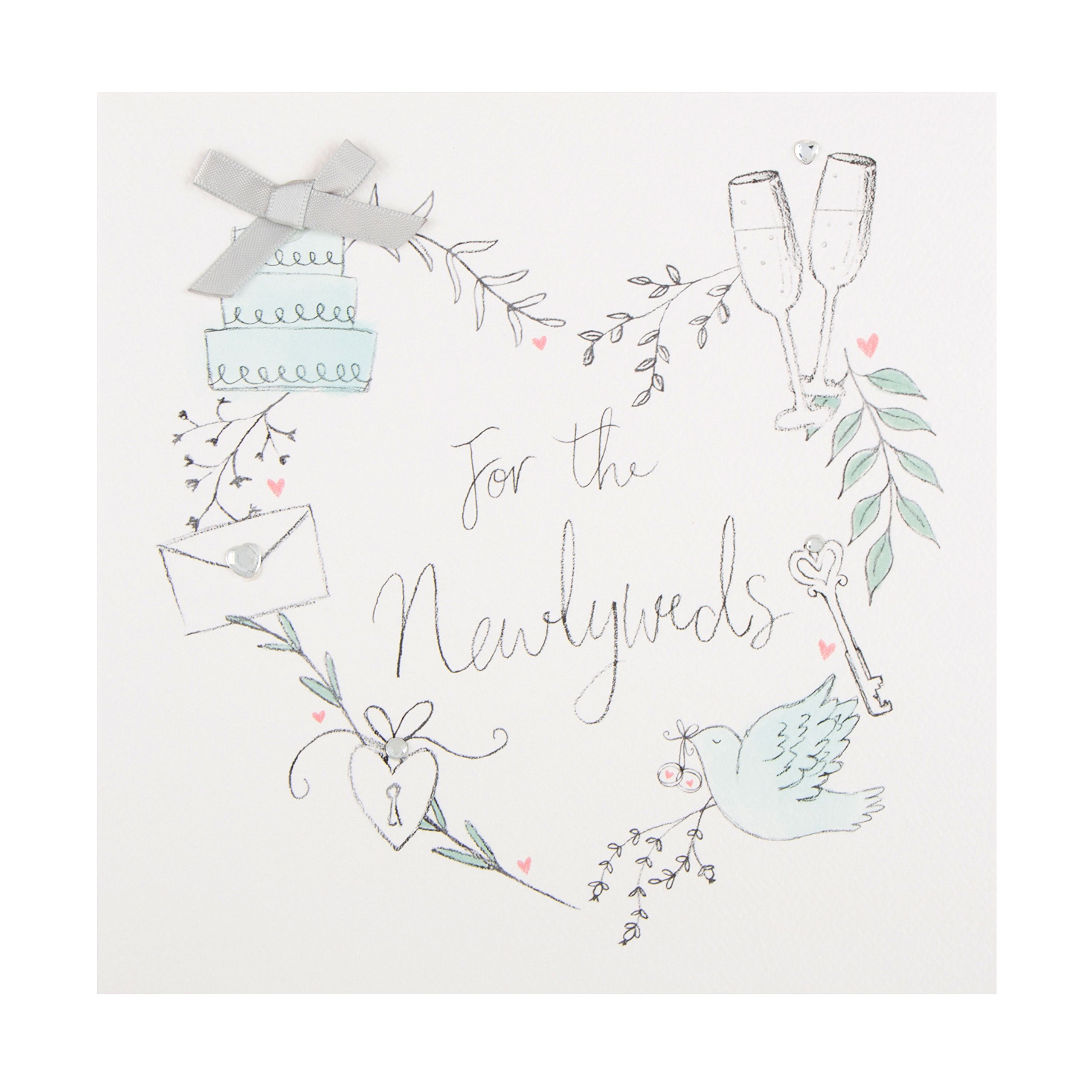 Hallmark 25489048 Wedding Card "The Newlyweds" - Medium