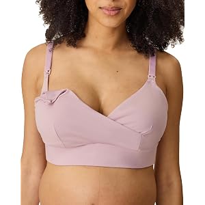 Kindred Bravely SoftStretch Cotton Nursing Bra for Breastfeeding, Maternity | Wireless cotton maternity sleep bra, clip-down