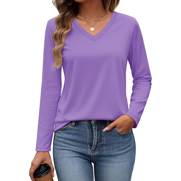 Bella Canvas Women's Sheer Mini Rib V-Neck Long Sleeve T-Shirt – Formfitting Tee In Deep Teal - View #8