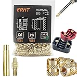 ERHT 3D Printing Brass Nuts Threaded Inserts M2
