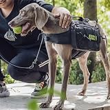 OneTigris Mammoth Dog Backpack 2.0 Version L Black 3L Pouches 17-23.5in view 6