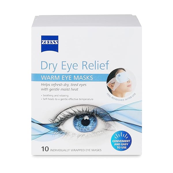 ZEISS WARM EYE MASKS, 10 COUNT FOR DRY EYE RELIEF