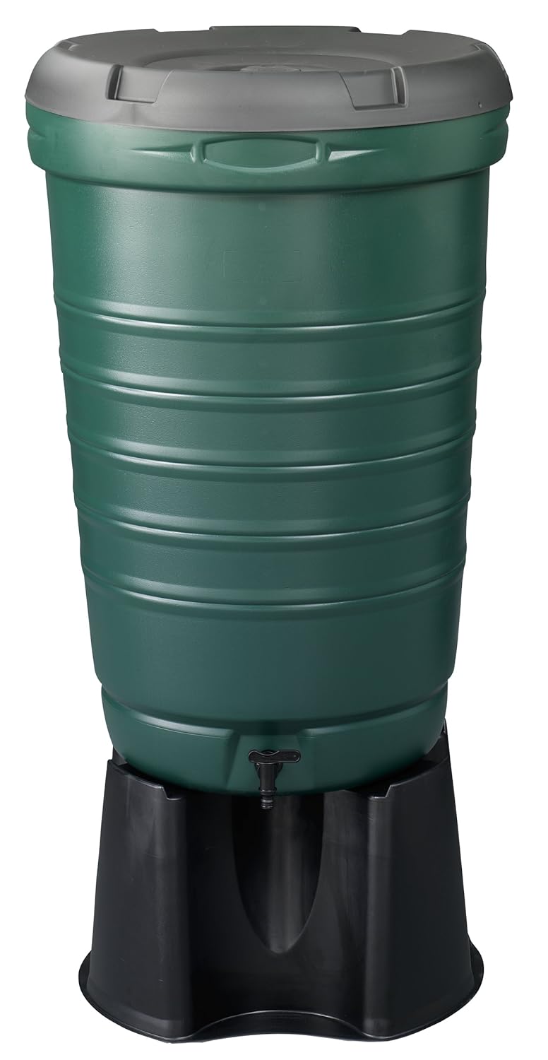 Be Green Regentonne, Set mit 190 lFass, Ständer und Fallrohreinlass