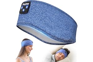 Perytong Bluetooth Headband Headphones, Sleep Headphones Bluetooth for Side Sleepers - Sleeping Headband with Thin Speaker Microphone Handsfree Gift Ideas for Women Men