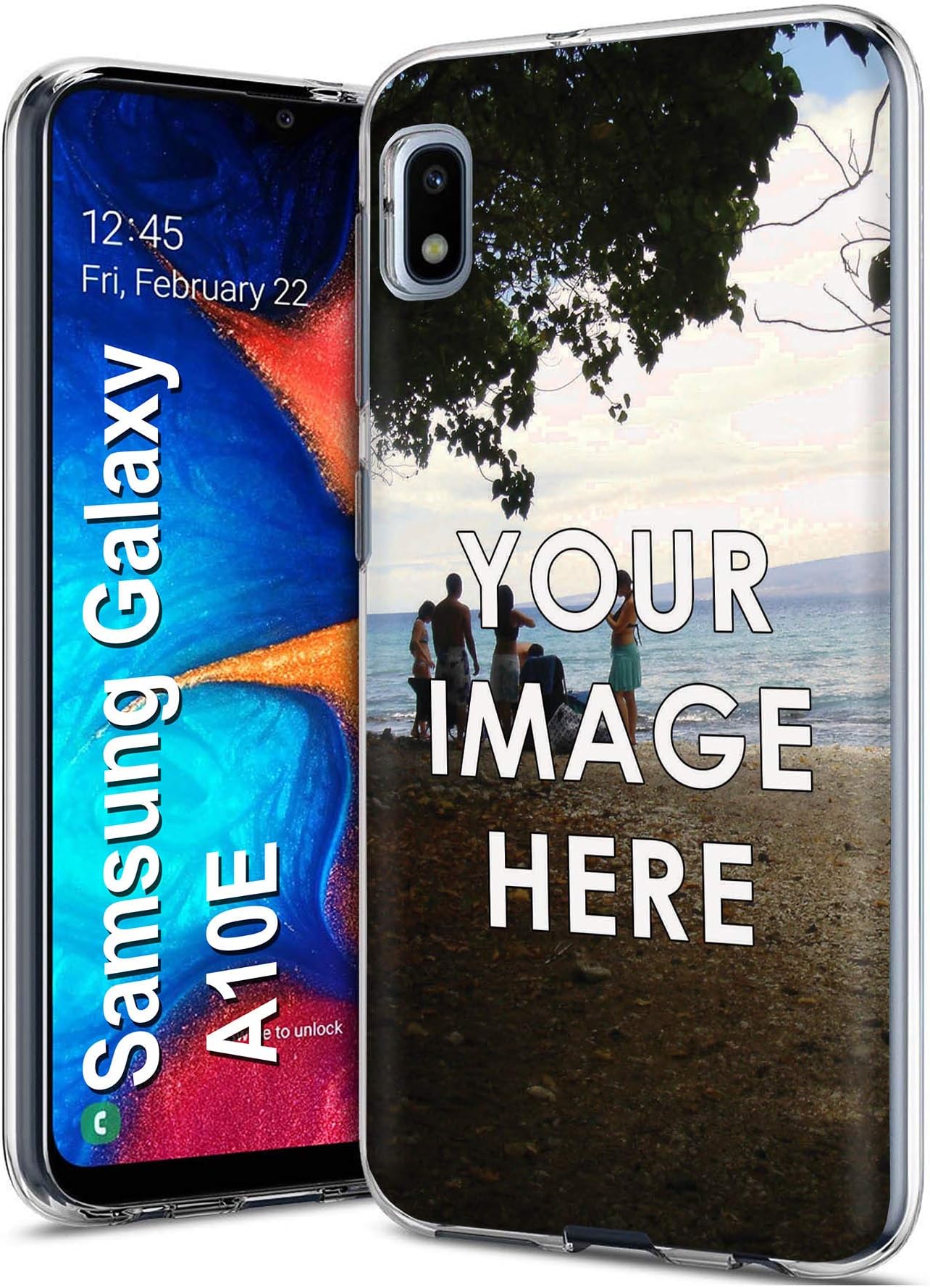 MOBIFLARE Custom Personalize Photo for Samsung Galaxy A20 / A30 Thin Gel Phone Case, Light Weight, Unbreakable, Flexible, Surround Edge Protection Family