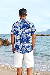 COOFANDY Men's Tropical Shirts Short Sleeve