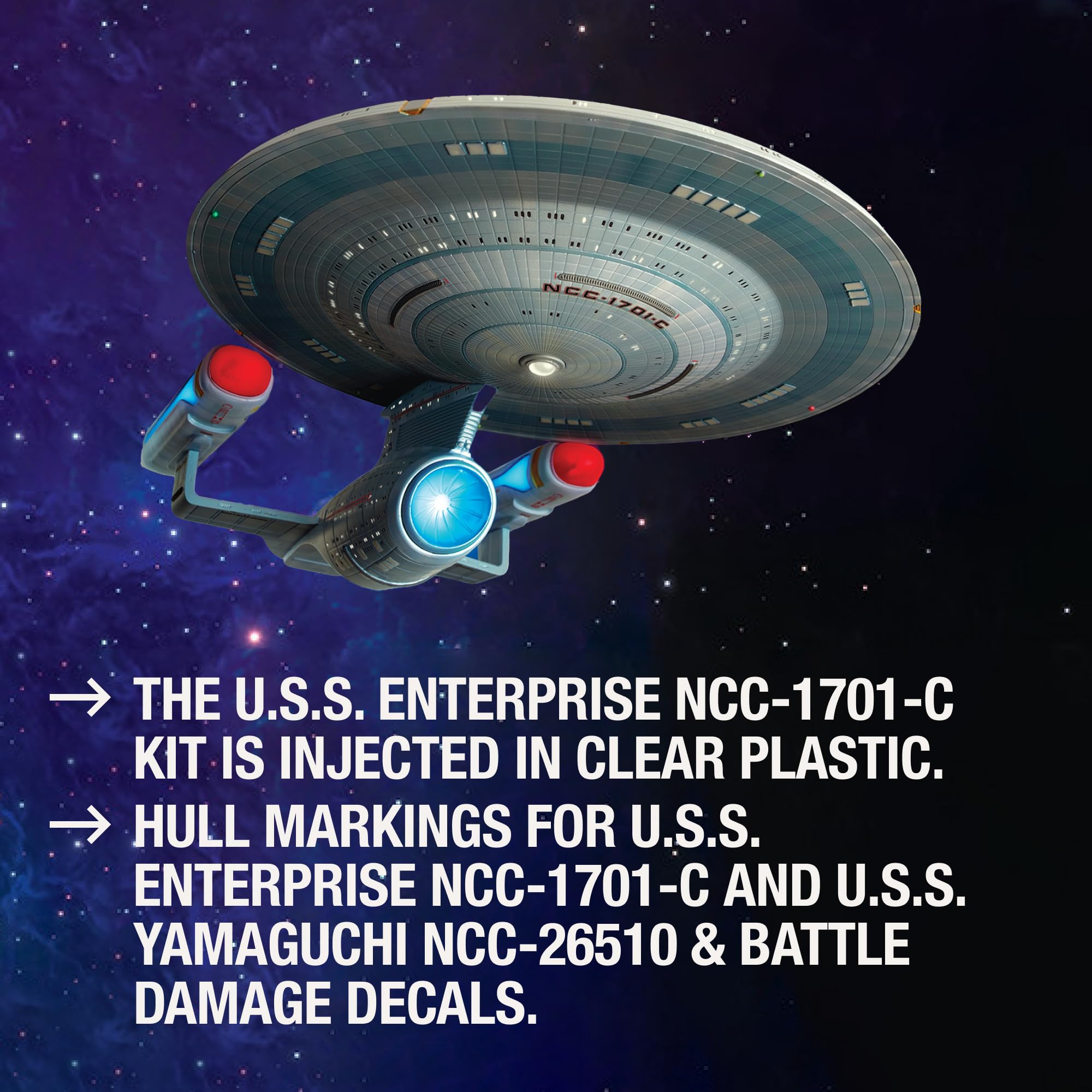 AMT Star Trek U.S.S. Enterprise NCC-1701-C 1:1400 Scale Model Kit