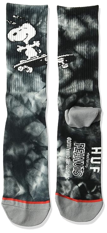 HUF x Peanuts Snoopy Skate Crew Socke -Black
