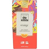 Endangered Species 60% Cocoa Orange Dark Chocolate Bar, Non GMO, 3 Ounces (Pack Of 12)