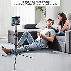 Tablet Tripod Stand, with 65 inch Height Adjustable