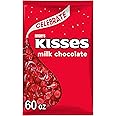 HERSHEY'S KISSES Milk Chocolate Candy Bulk Bag, 60 oz