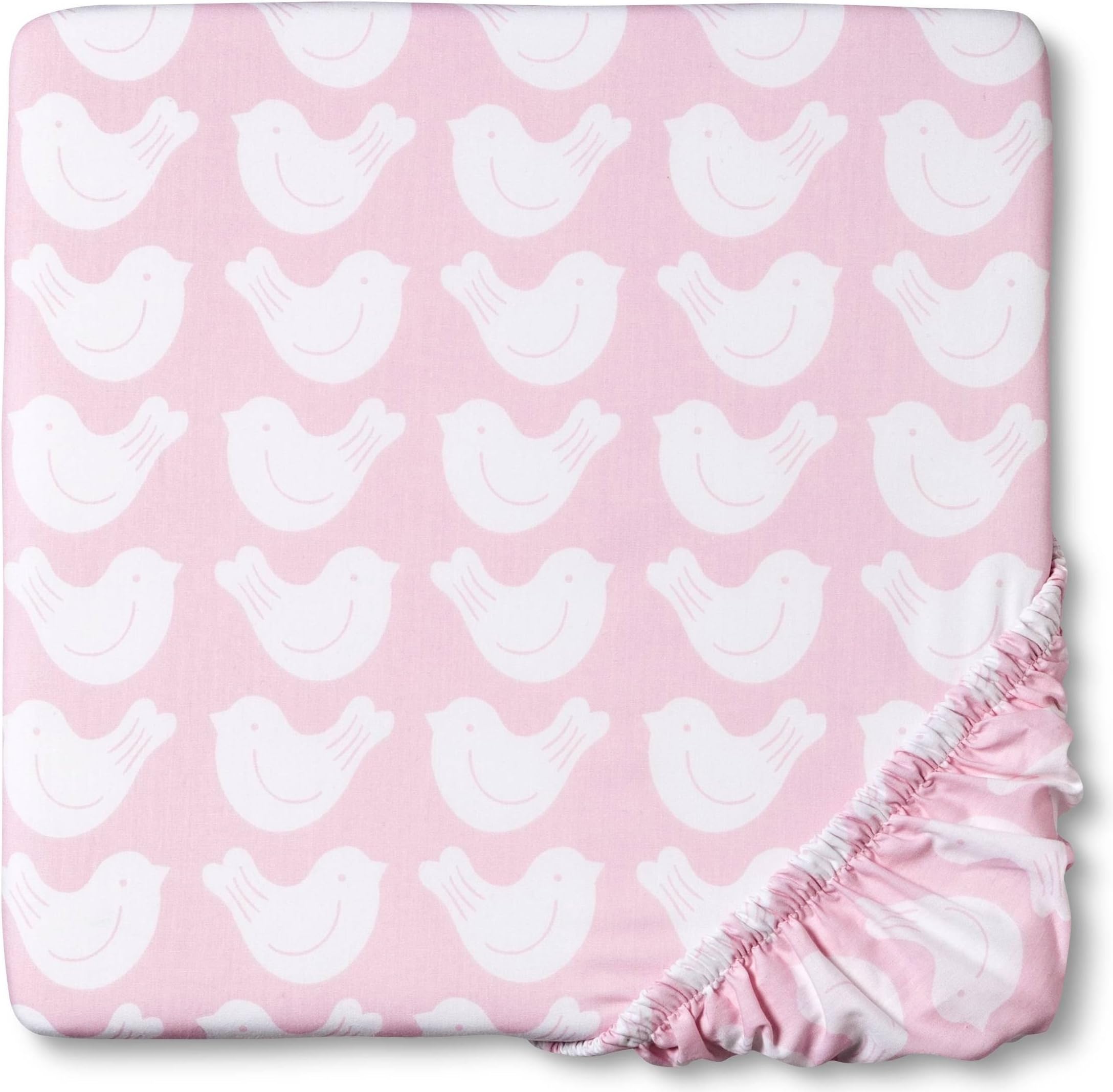 Bursts of Spring Woven Fitted Crib Sheet