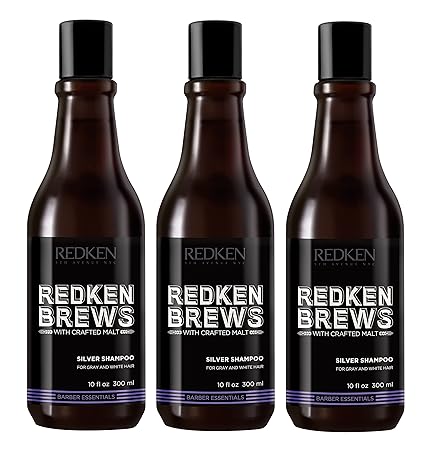 3er Silver Shampoo Brews Redken 5th Avenue NYC Silber Shampoo für