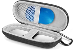 OVIIN Case for Kardia Mobile EKG Heart Monitor, Hard Case Compatible with AliveCor EKG Device, Heart Monitor Travel Case Comes with Carabiner Clip - CASE ONLY (Black)